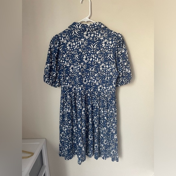 NWOT Boden Blue and White Floral Mini Dress - Picture 6 of 7